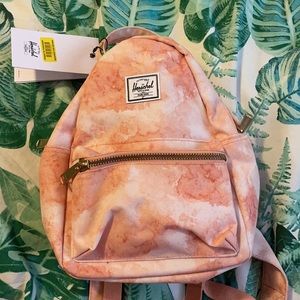 Mini Herschel backpack NWT Nova mini Orange tie dye